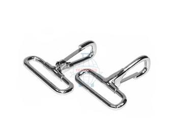 Карабин металлический 38 на 3,7 мм цвет никель